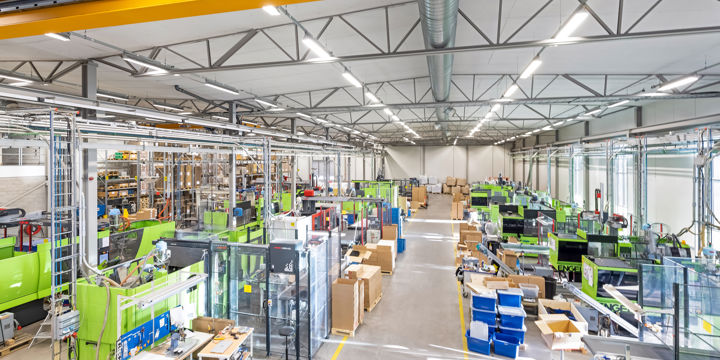 Formsprutning av plast i vår produktion